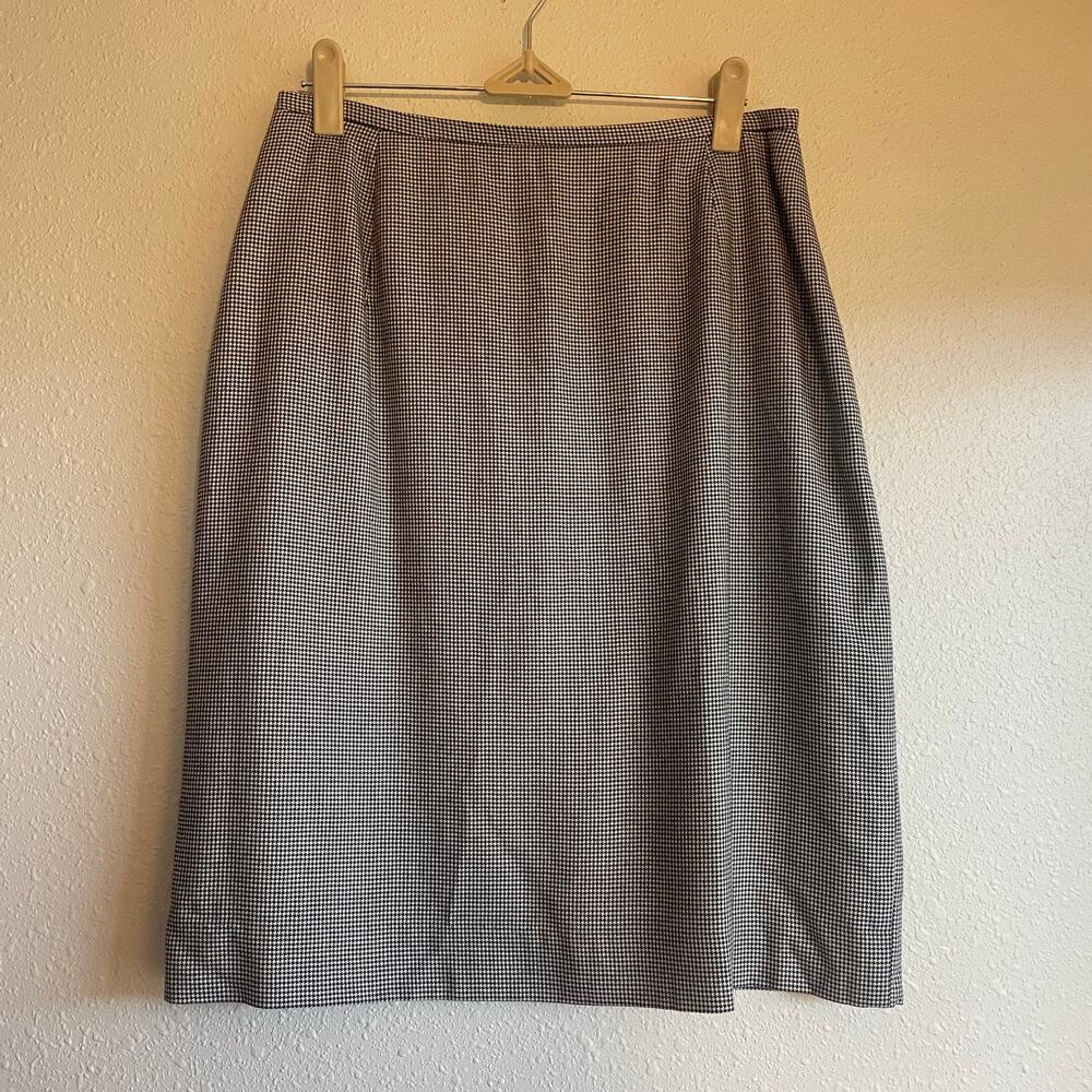 Chic‎ Office Siren Lauren Ralph Lauren Plaid Checkered Pencil Skort